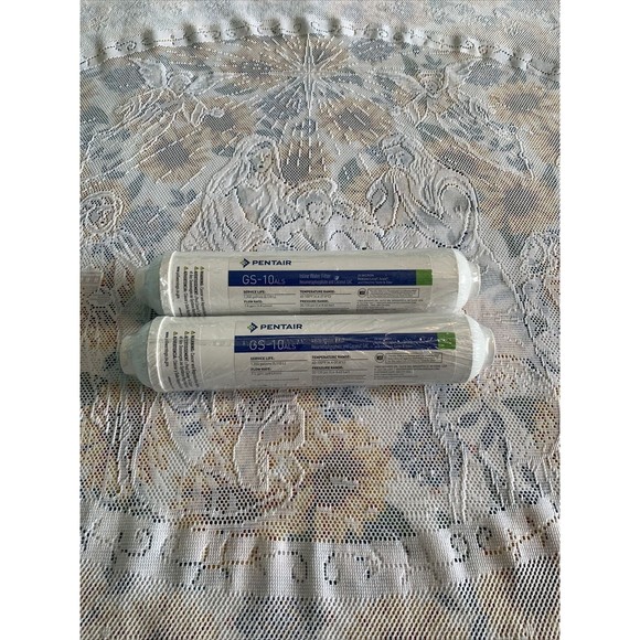 Two Pentair GS-10ALS water filters 20 Micron 1/4 quick connect - Picture 1 of 12